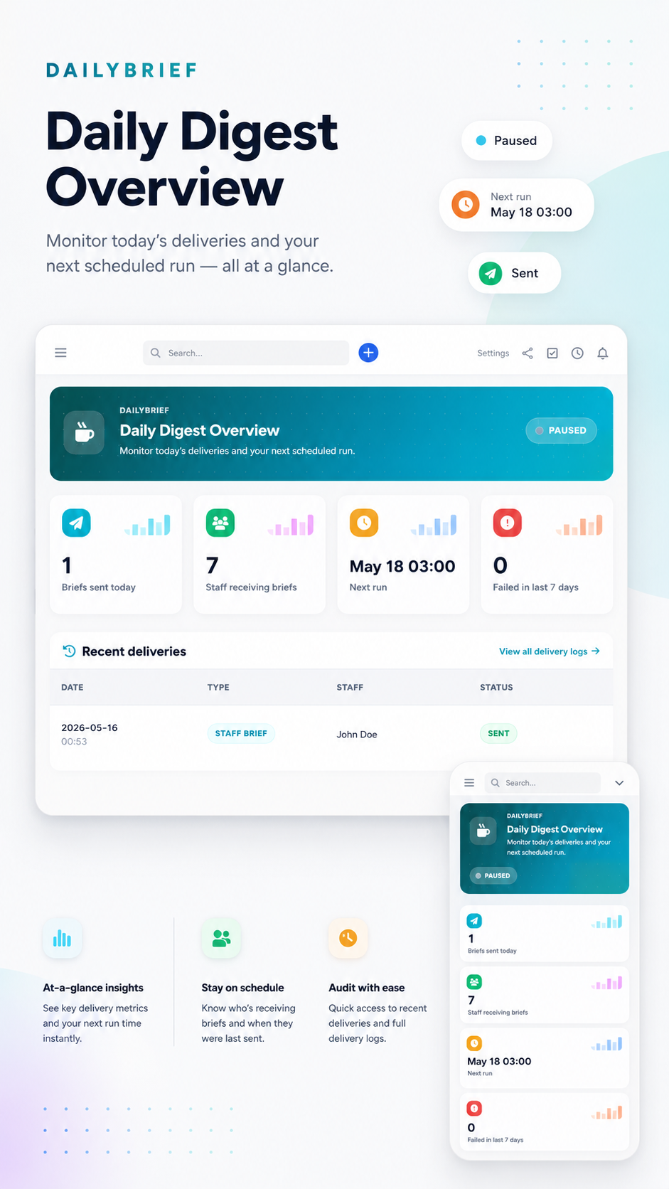 DailyBrief — Staff Daily Digest for Perfex CRM