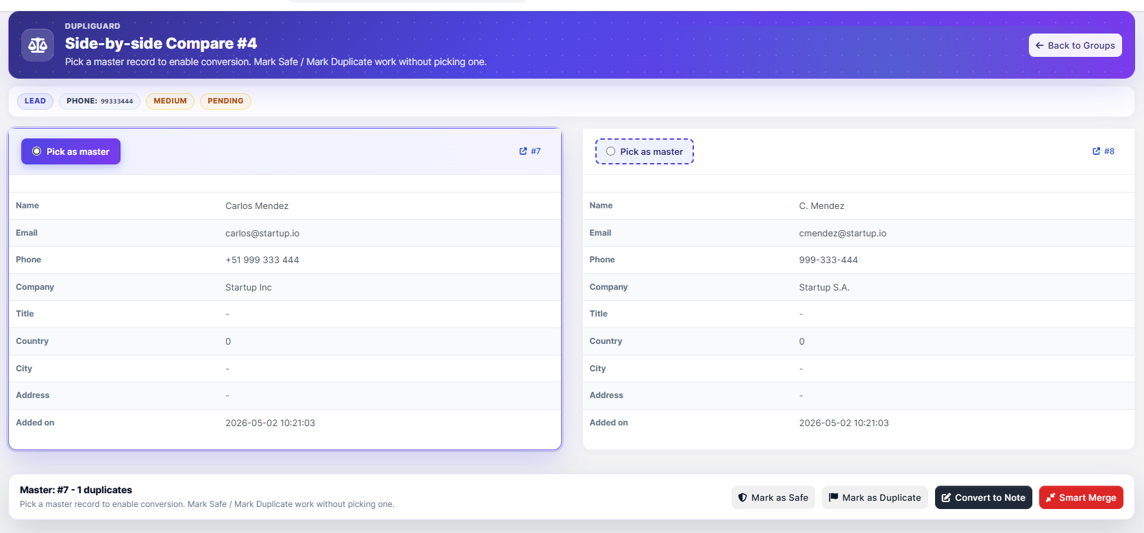 DupliGuard - Duplicate Detector for Perfex CRM