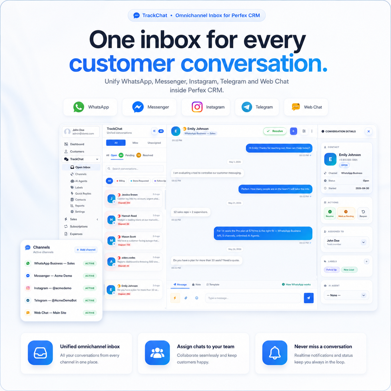 TrackChat - Inbox for Perfex CRM with AI Agents - 1